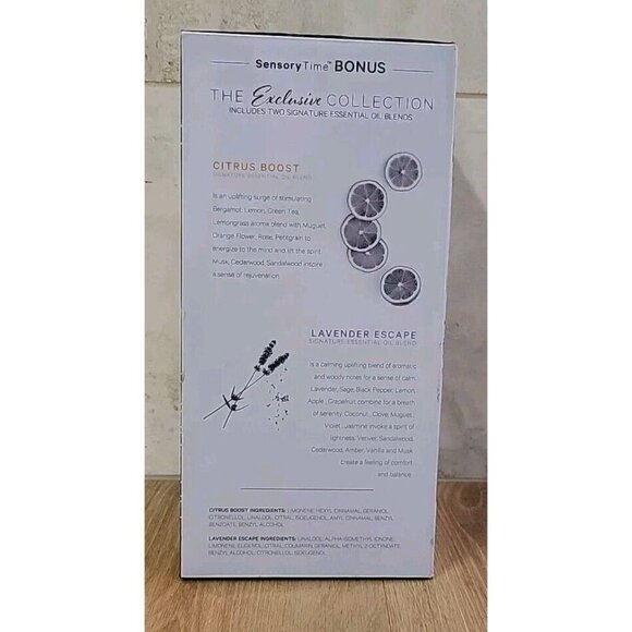 New CITIZEN Sensory Time Scent Diffusing Sensory Alarm Clock #CC1038 Wood 2 Oils - Picture 4 of 8